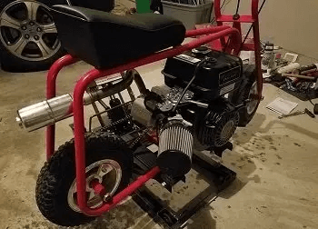 Custom built minibike